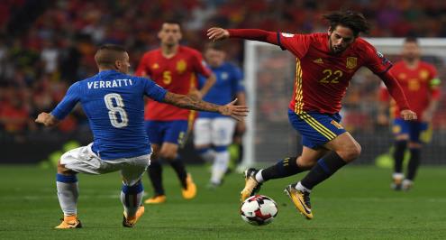 بالفيديو.. إيسكو وموراتا يضعان إسبانيا على طريق المونديال بثلاثية أمام إيطاليا 